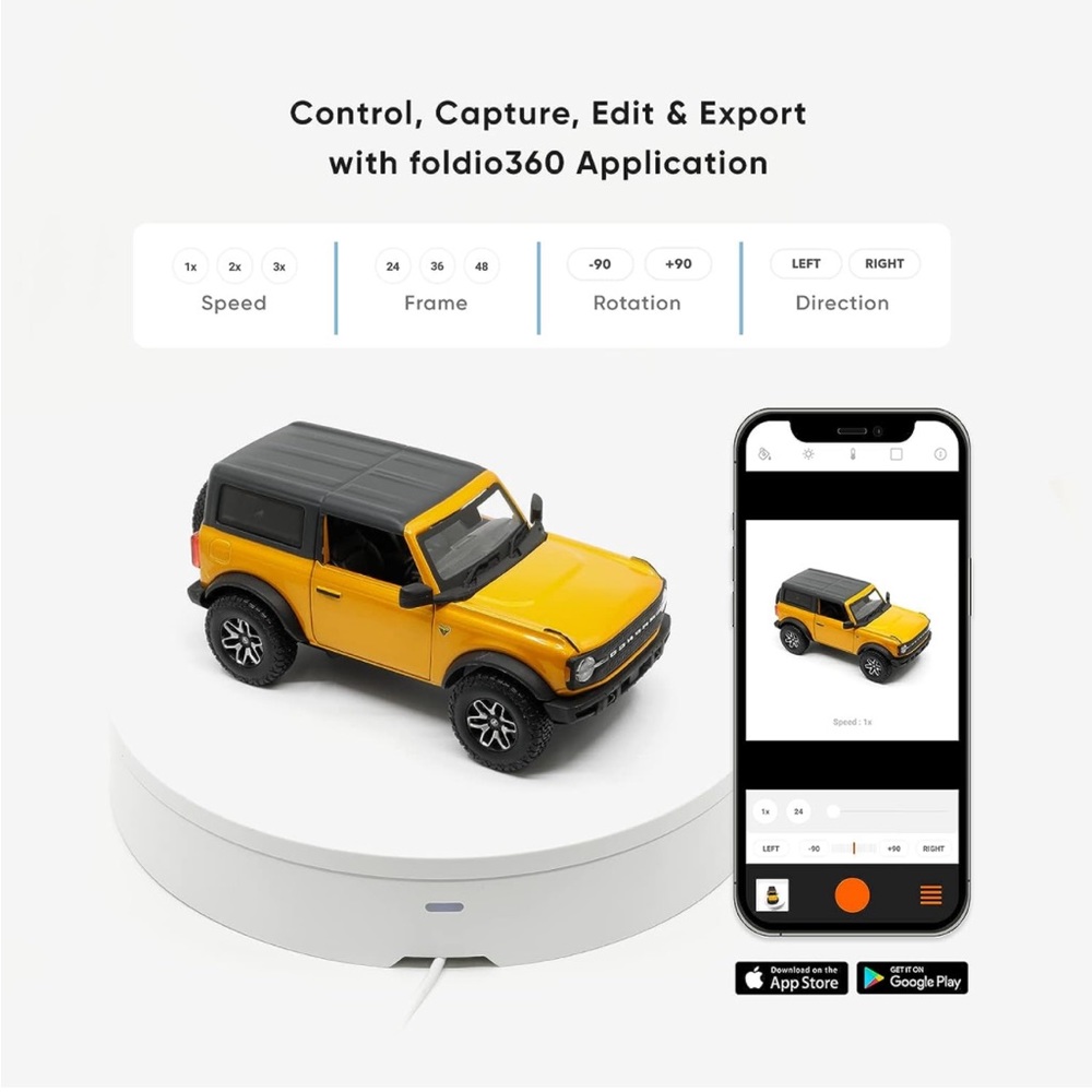 FOLDIO360 Smart Turntable & Photo Studio - Picture 5 of 13